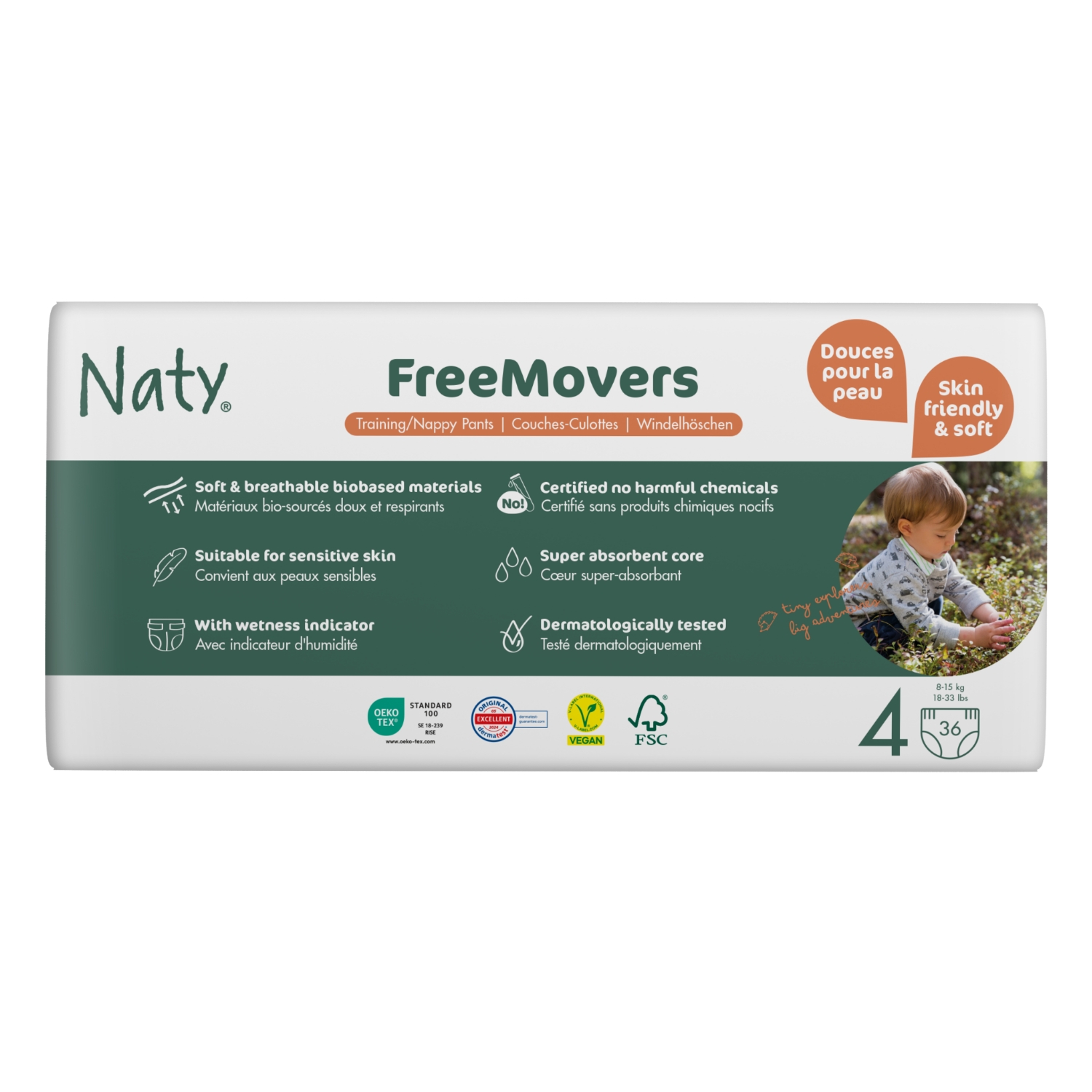 Original Training Pants, , grid, Eco by Naty